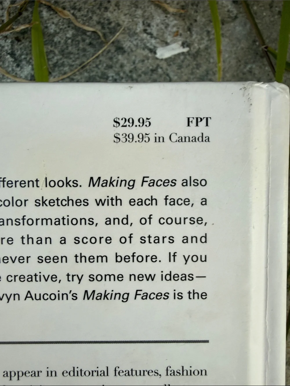 Kevyn Aucoin Making Faces Book – White Cover with Blue Eyes and Pink Blush - Picture 6 of 10